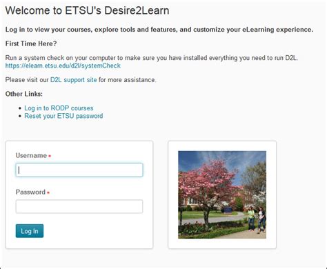 d2l homepage etsu.